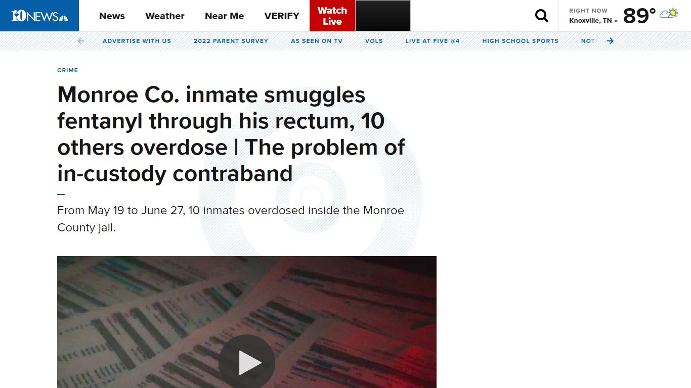 Monroe Co. inmate smuggles fentanyl through his rectum, 10 others ...